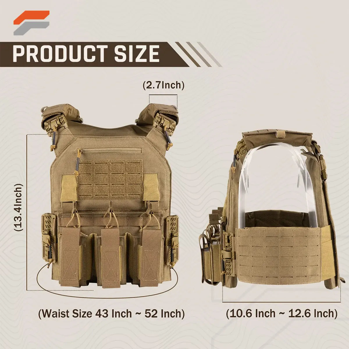 Tactical Military Vest Adjustable Modular Combat Gear