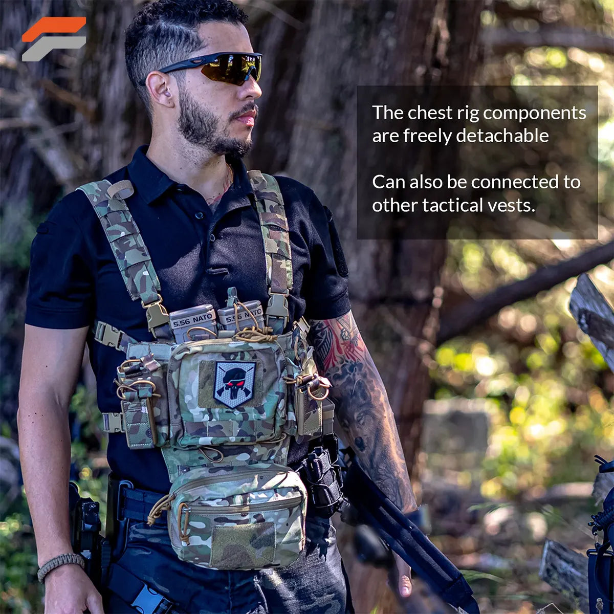 Adjustable Detachable Tactical Chest Rig Vest