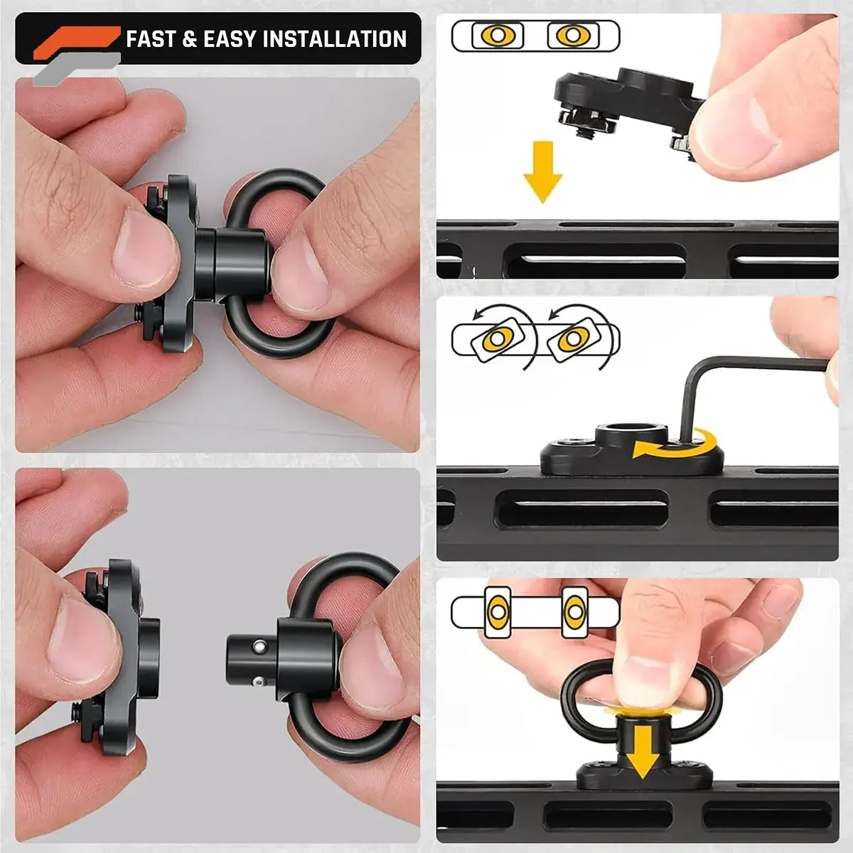 QD 2 Point Tactical Sling Adjustable Quick Detach Strap