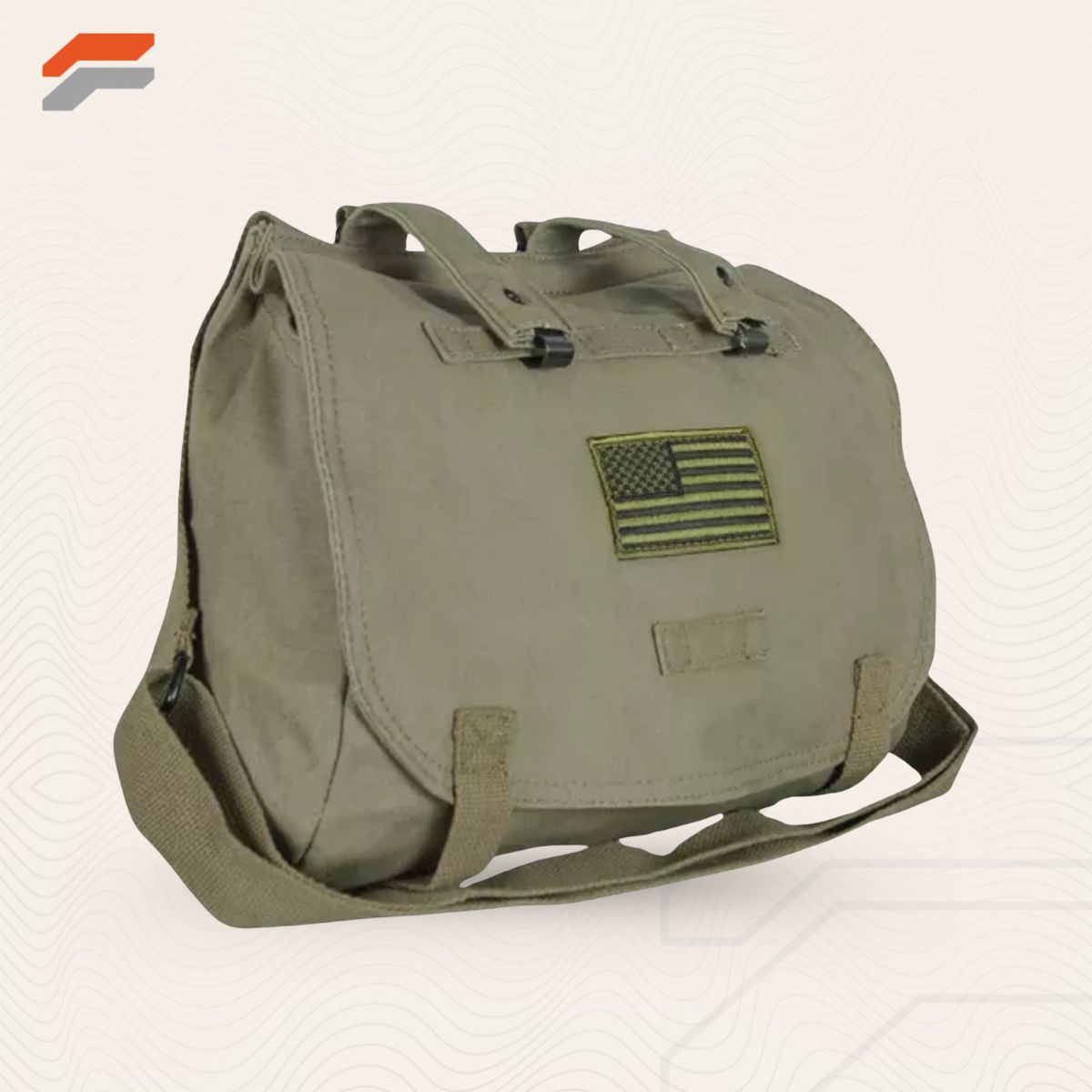 Shoulder Bag With USA Emblem