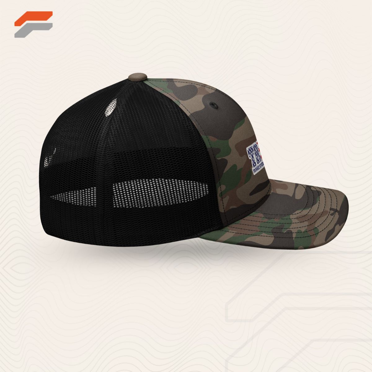 Camouflage trucker hat - 100% Cotton