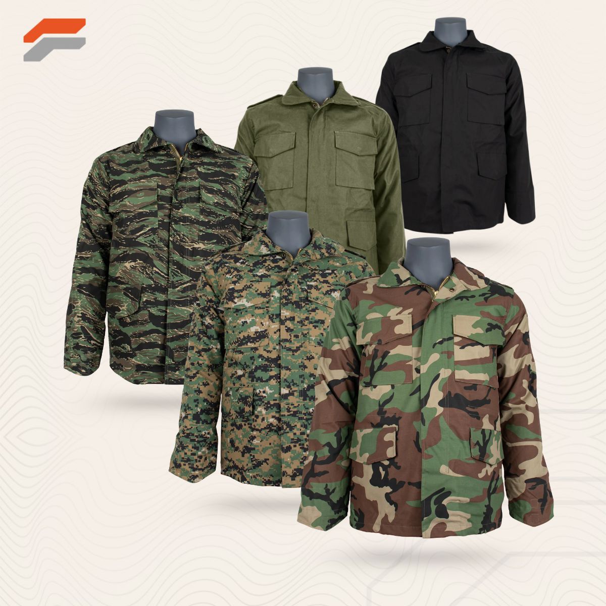 M65 Field Jacket With Liner - Woodland Camo