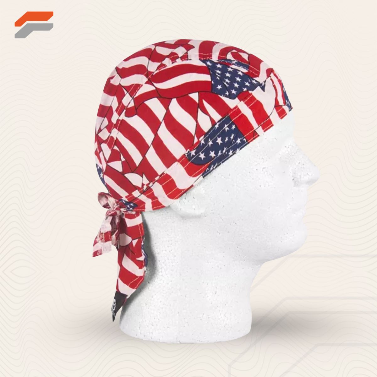 Headwrap 12 Pack - Tossed USA Flag