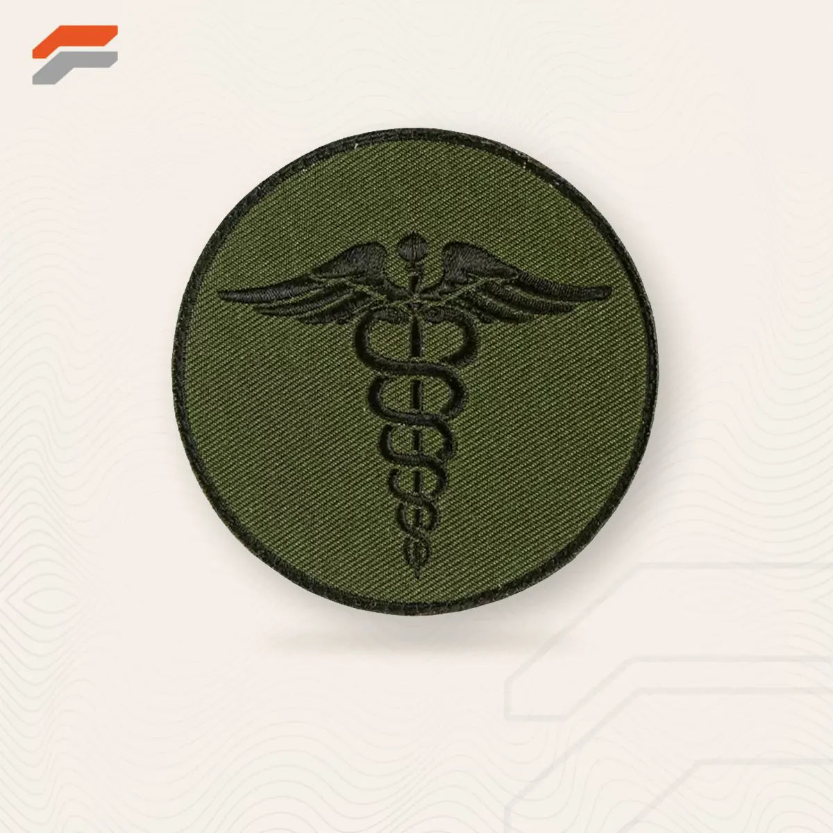 EMS Round Patch - Olive Drab - 6 Pack