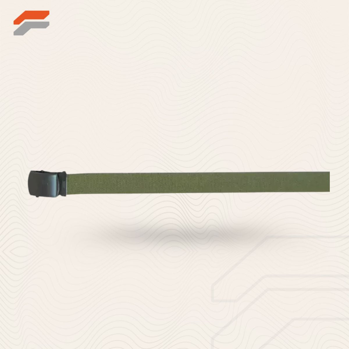 44" Cotton Web Belt, 12 Pack Black Buckle