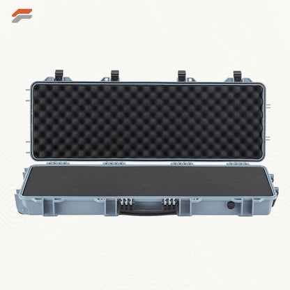 Heavy-Duty Lockable Rifle Case with Wheels and Pre-Cut Foam - IP67 Waterproof Gun Storage