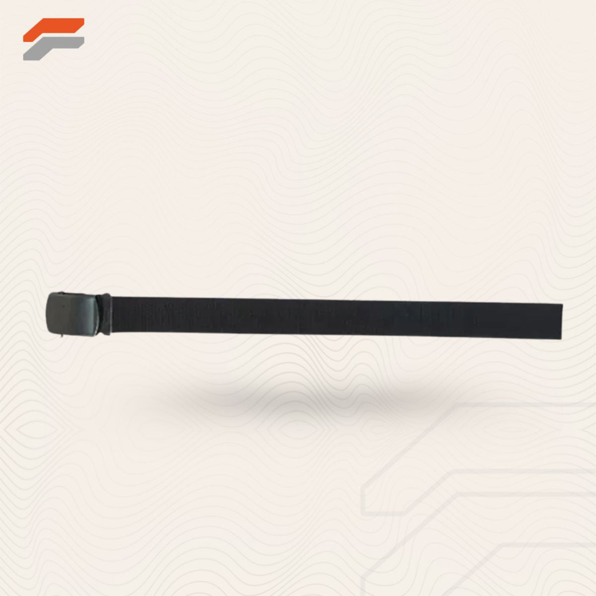 44" Cotton Web Belt, 12 Pack Black Buckle