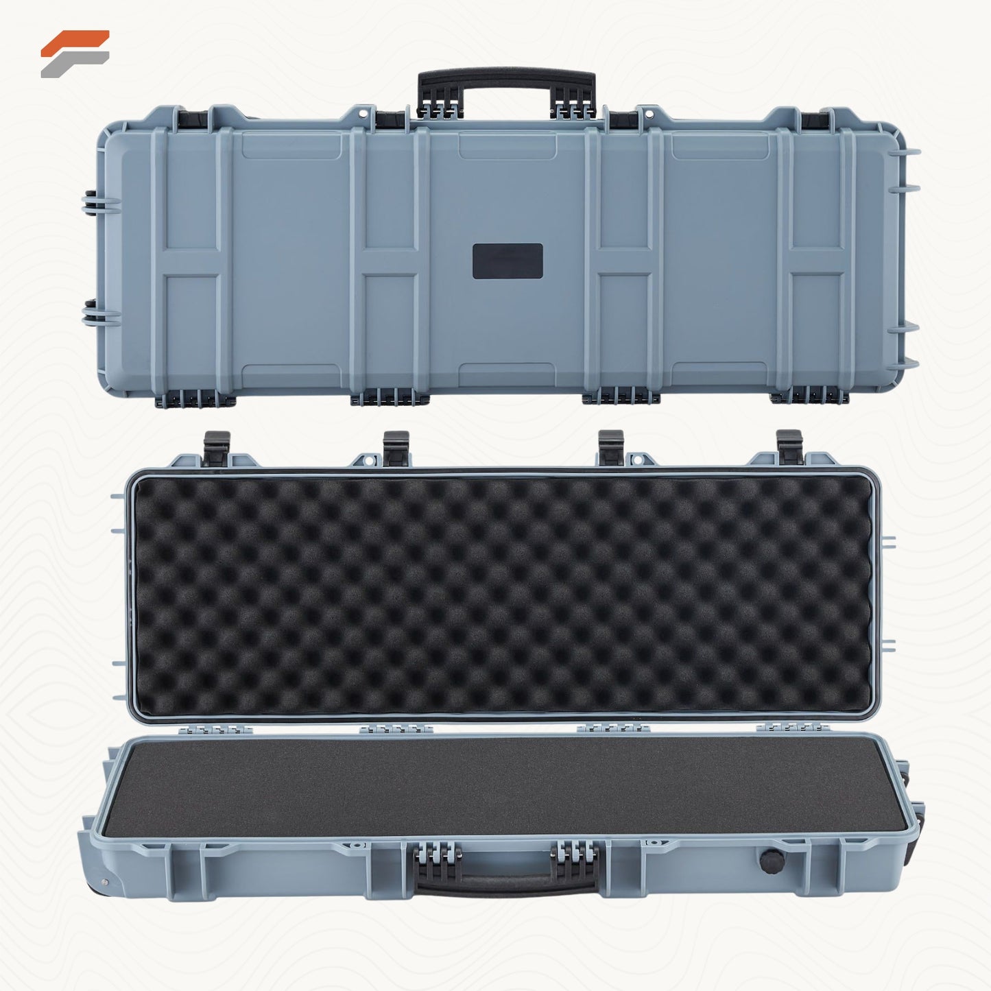 Heavy-Duty Lockable Rifle Case with Wheels and Pre-Cut Foam - IP67 Waterproof Gun Storage
