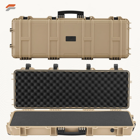 VEVOR Waterproof Hard Rifle Case with Pre-Cut Foam & Wheels for Secure Gun Storage