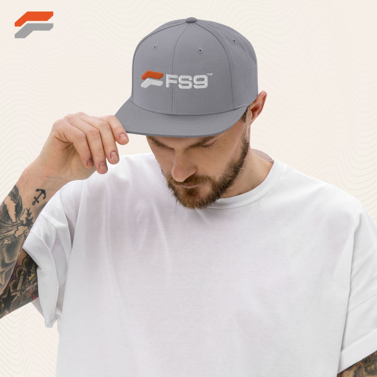 Fs9 Rn5 9260 FS9 Snapback Hat - White Logo – FS9 Tactical