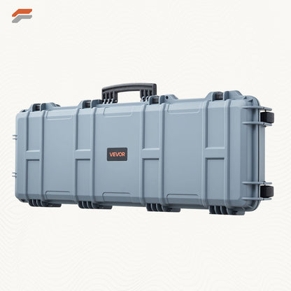 Heavy-Duty Lockable Rifle Case with Wheels and Pre-Cut Foam - IP67 Waterproof Gun Storage