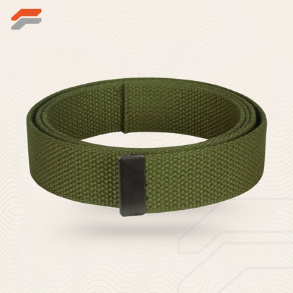 44" Cotton Web Belt, 12 Pack Black Buckle