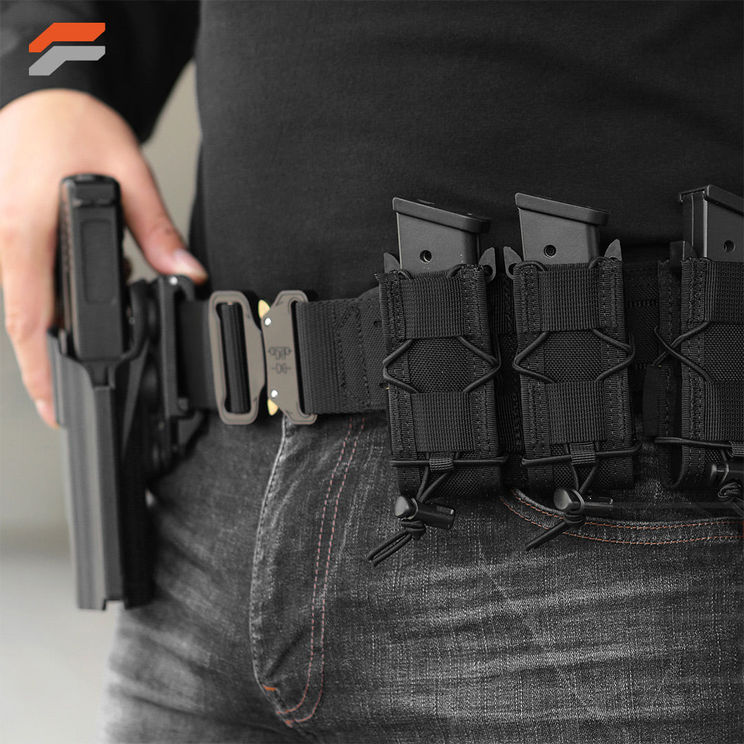 Adjustable Open-Top MOLLE Pistol Mag Pouch