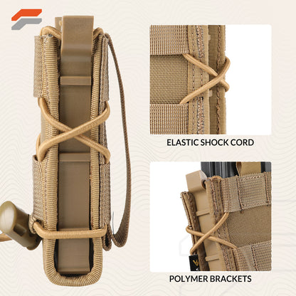 Adjustable Open-Top MOLLE Pistol Mag Pouch