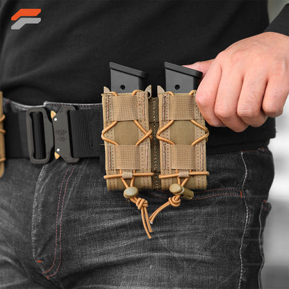 Adjustable Open-Top MOLLE Pistol Mag Pouch