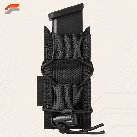 Adjustable Open-Top MOLLE Pistol Mag Pouch