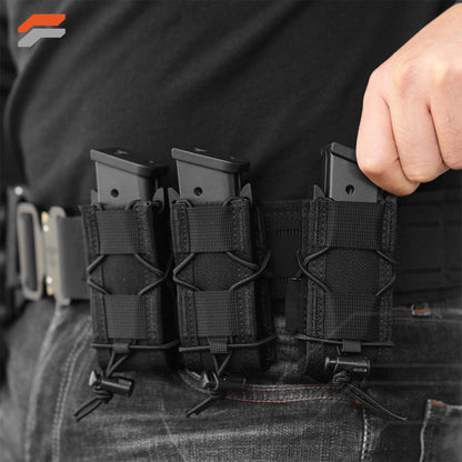 Adjustable Open-Top MOLLE Pistol Mag Pouch