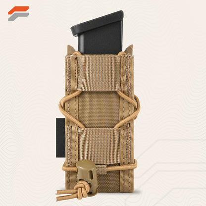 Adjustable Open-Top MOLLE Pistol Mag Pouch