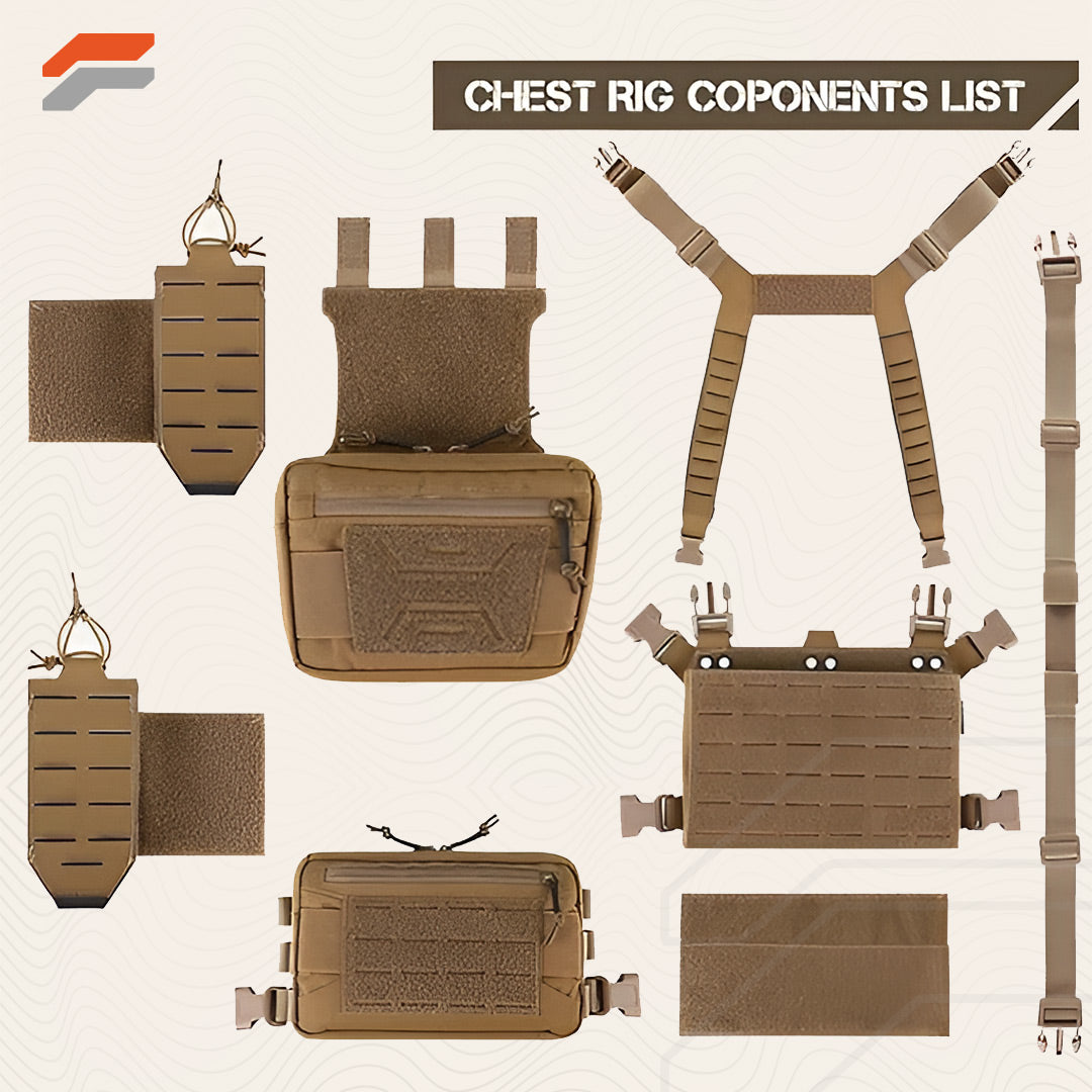 Adjustable Tactical Chest Rig with Magazine P | FS9 Tactical
