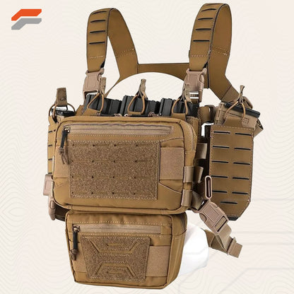 Adjustable Tactical Chest Rig with Magazine Pouch