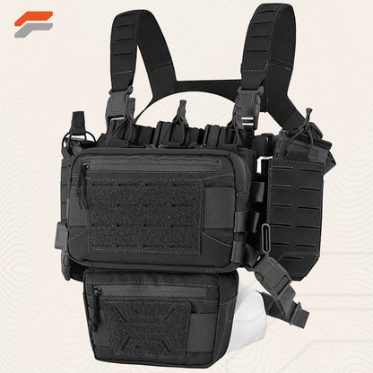 Adjustable Tactical Chest Rig with Magazine Pouch