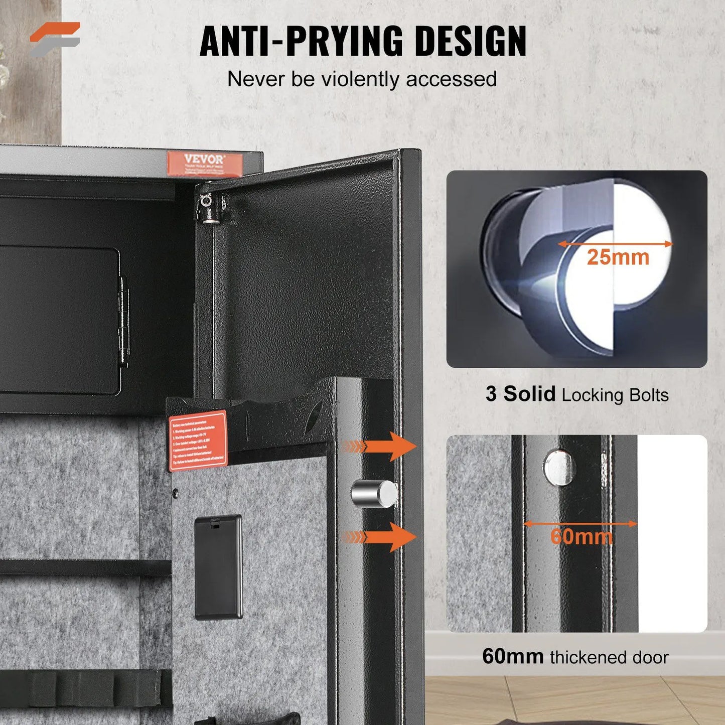 VEVOR Advanced 5-Rifle Gun Safe with Digital Keypad & Secure Locking System