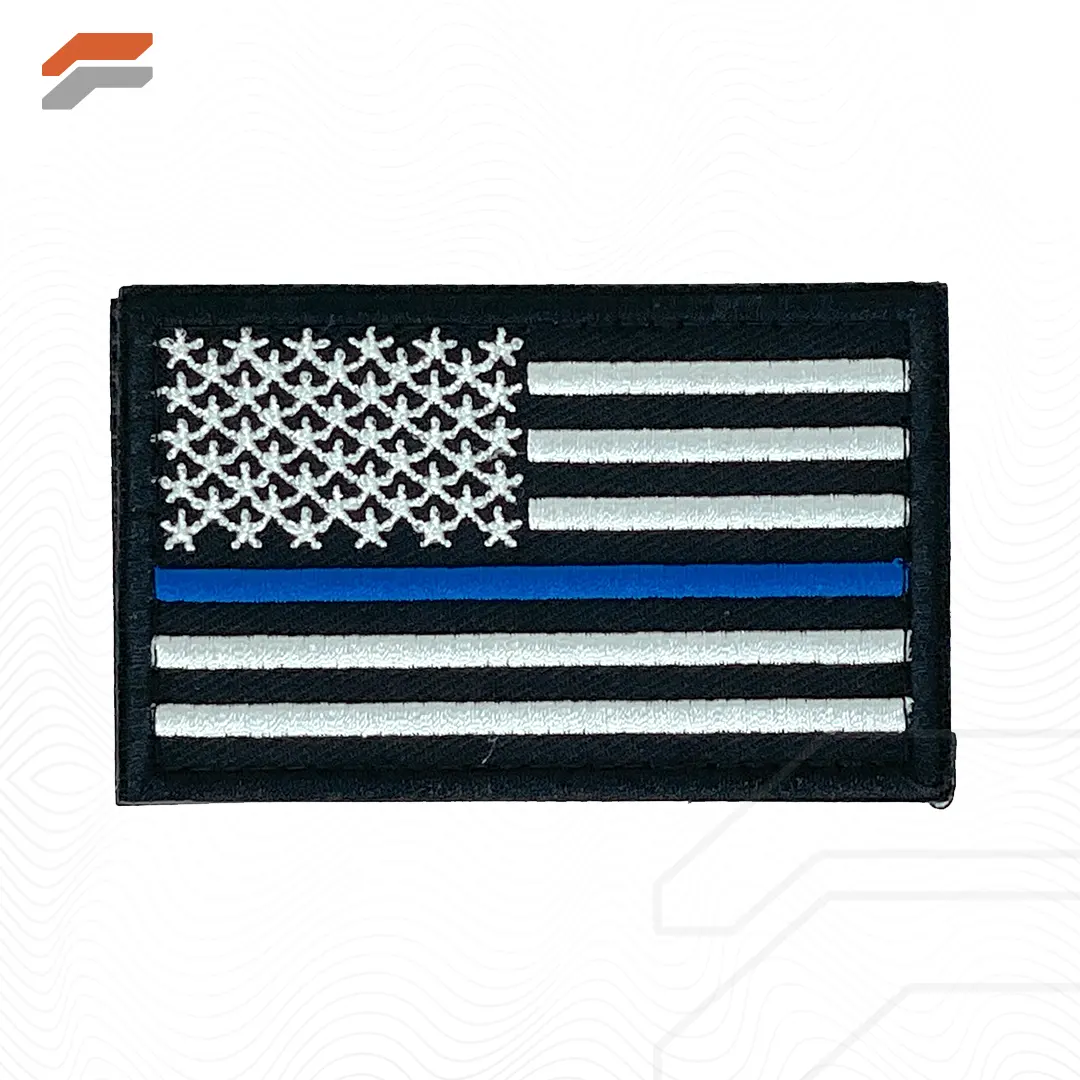 Tactical USA Flag Patch with Detachable Backing