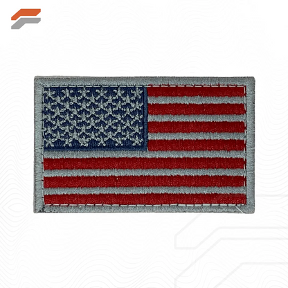 Tactical USA Flag Patch with Detachable Backing