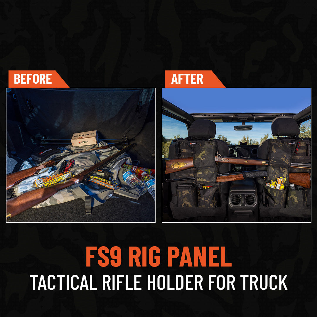 FS9 Rig Panel — MOLLE Tactical Rifle Holder for Truck