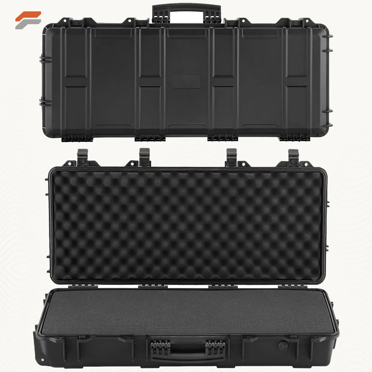Durable Lockable Rifle Case with Custom Foam Inserts, Water and Dust Resistant Design
