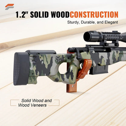 Durable Wall-Mounted Gun Rack for Efficient Firearm Display