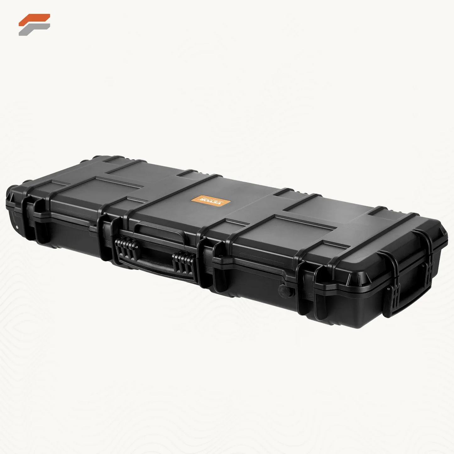 VEVOR Heavy-Duty Tactical Range Case with 3-Layer Foam & Durable Wheels for Waterproof Protection