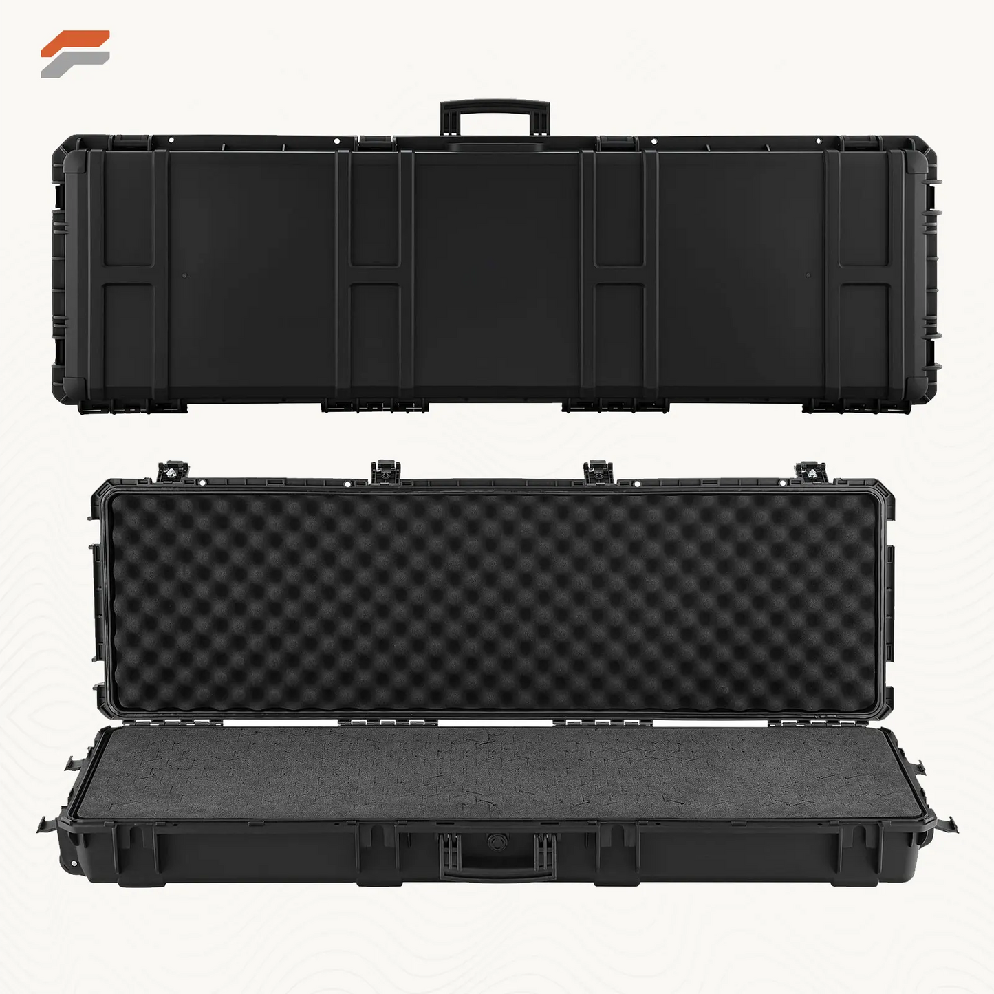 Heavy-Duty Lockable Rifle Storage Case with Detachable Foam for Secure Gun Transport