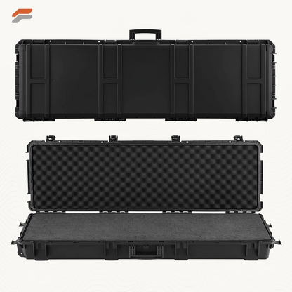 Heavy-Duty Lockable Rifle Storage Case with Detachable Foam for Secure Gun Transport