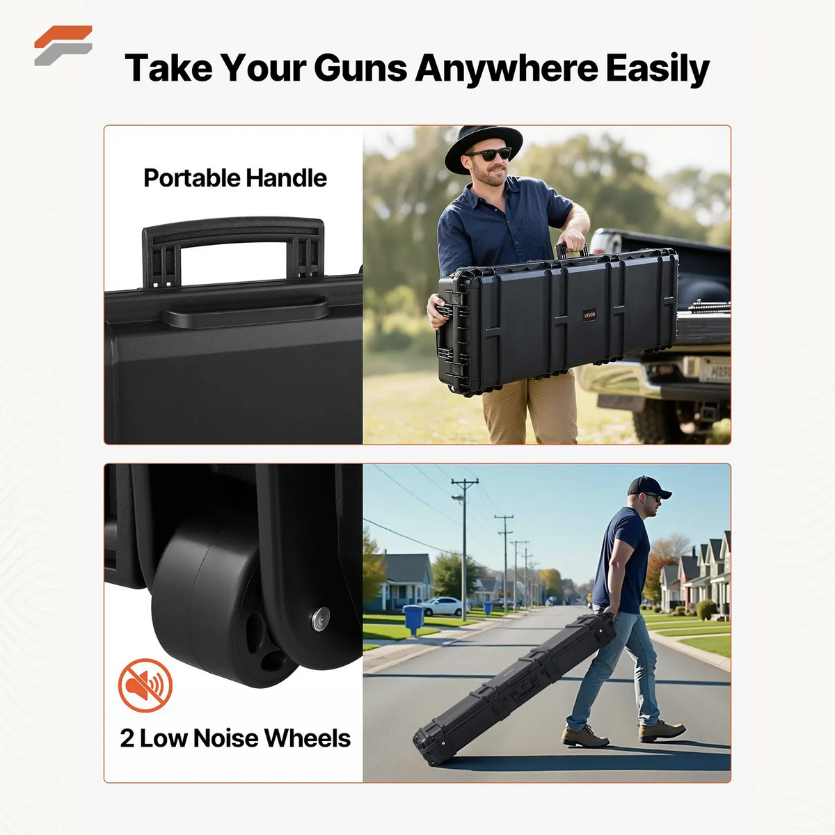 Cap Pack Rifle Storage Heavy-Duty Lockable Rifle Storage Case with D | FS9 Tactical