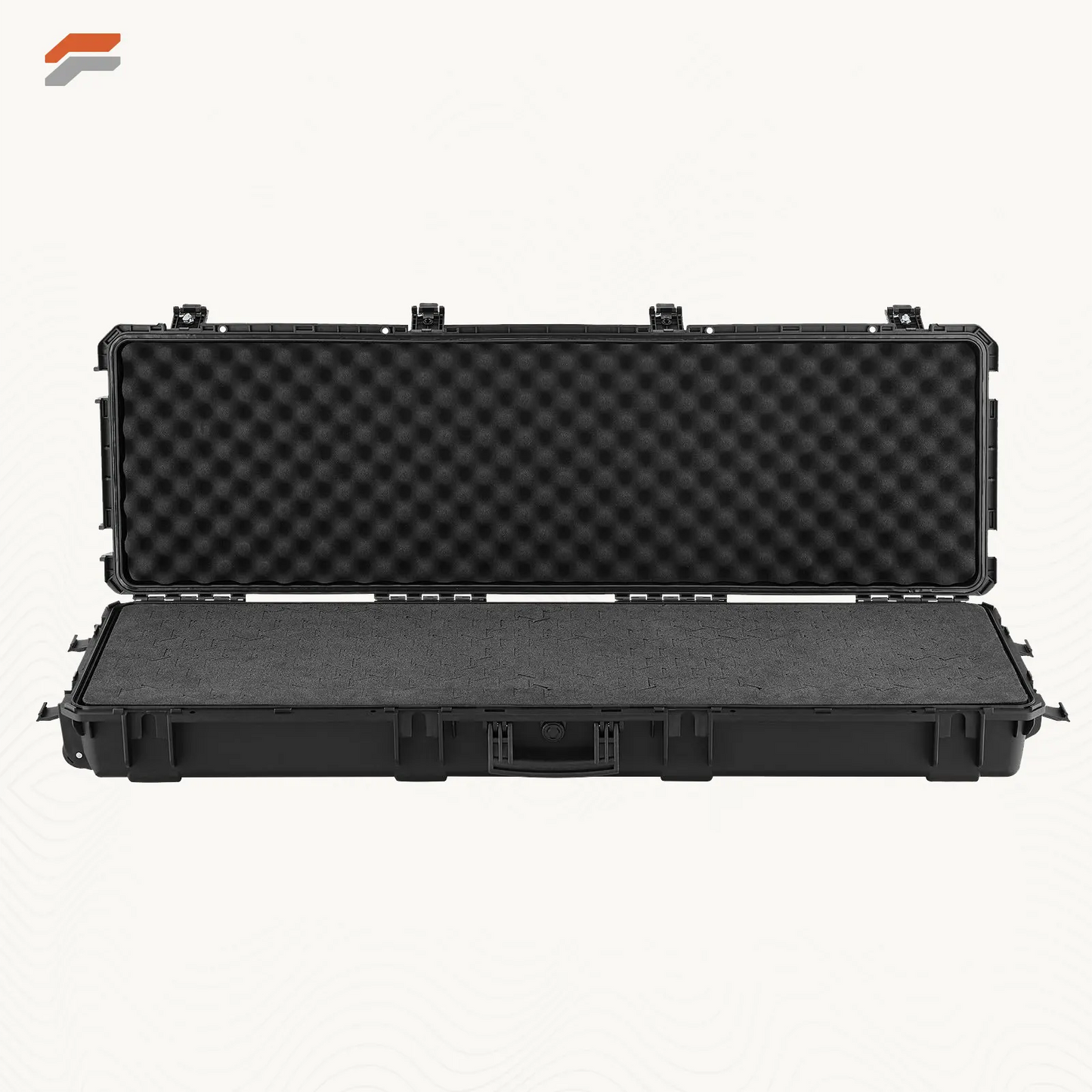 Heavy-Duty Lockable Rifle Storage Case with Detachable Foam for Secure Gun Transport