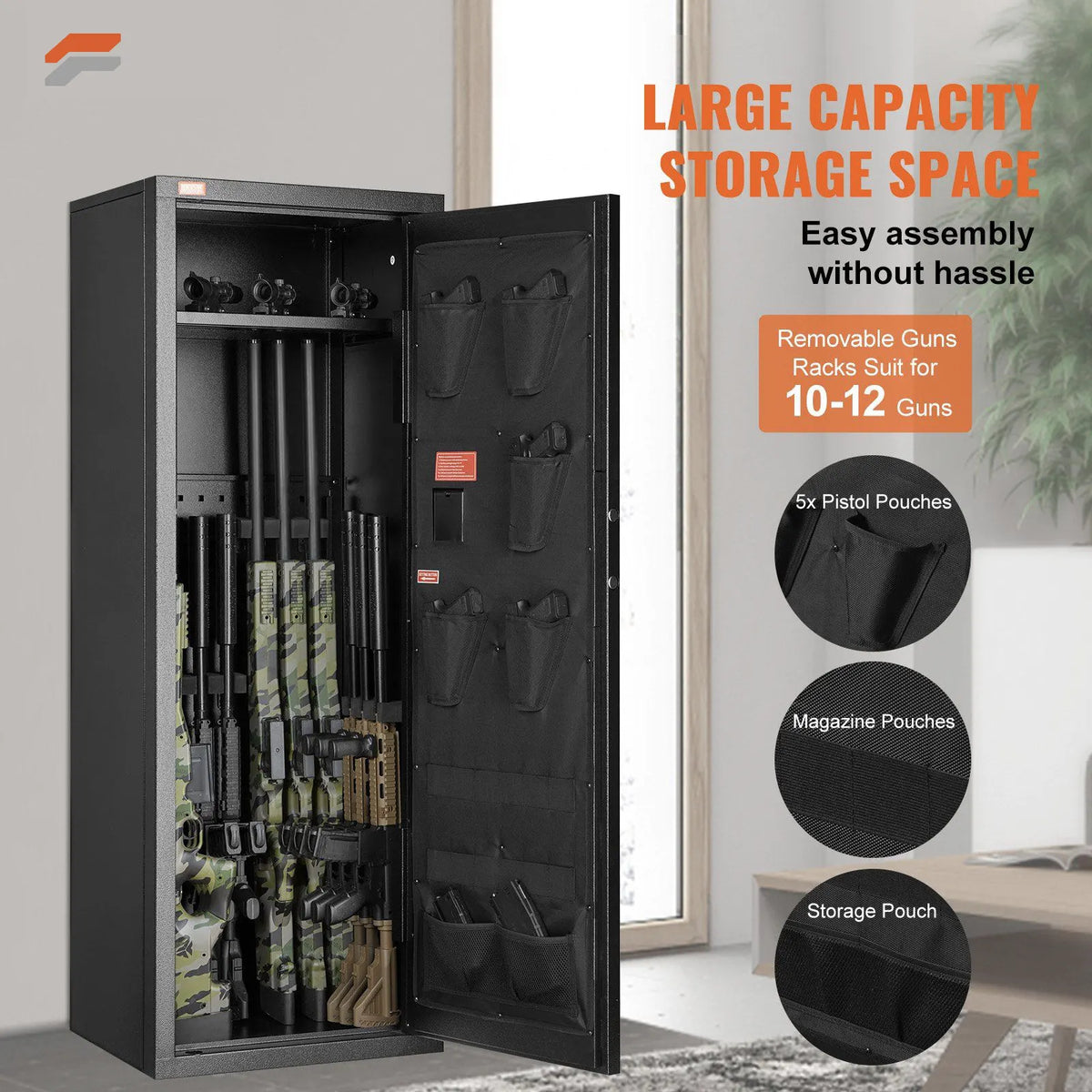 Va Rifle Safe Heavy-Duty VEVOR Rifle Safe with Digital Keyp | FS9 Tactical