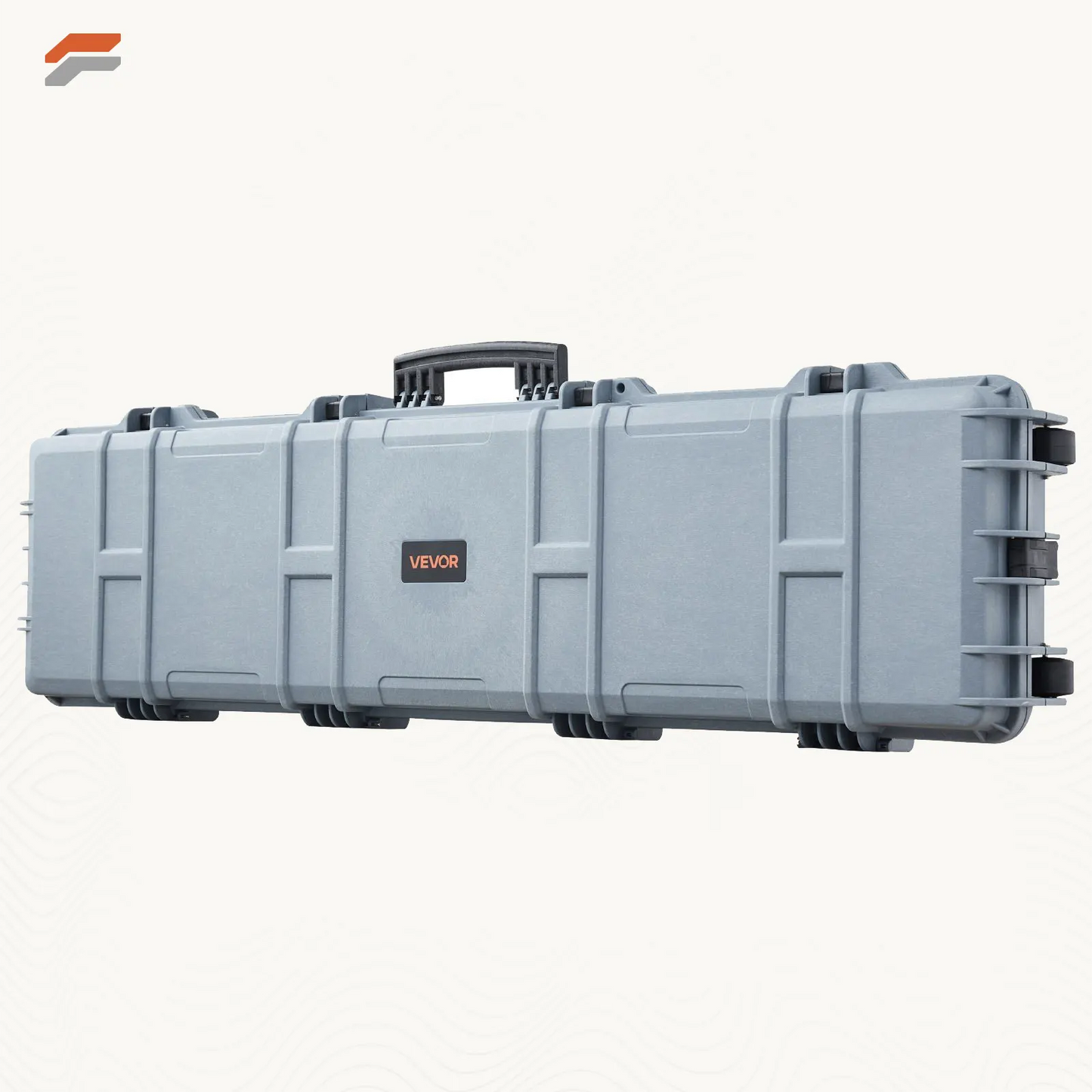 Waterproof Lockable Hard Rifle Case with Custom Foam Inserts - 50 Inch Gun Storage with Wheels