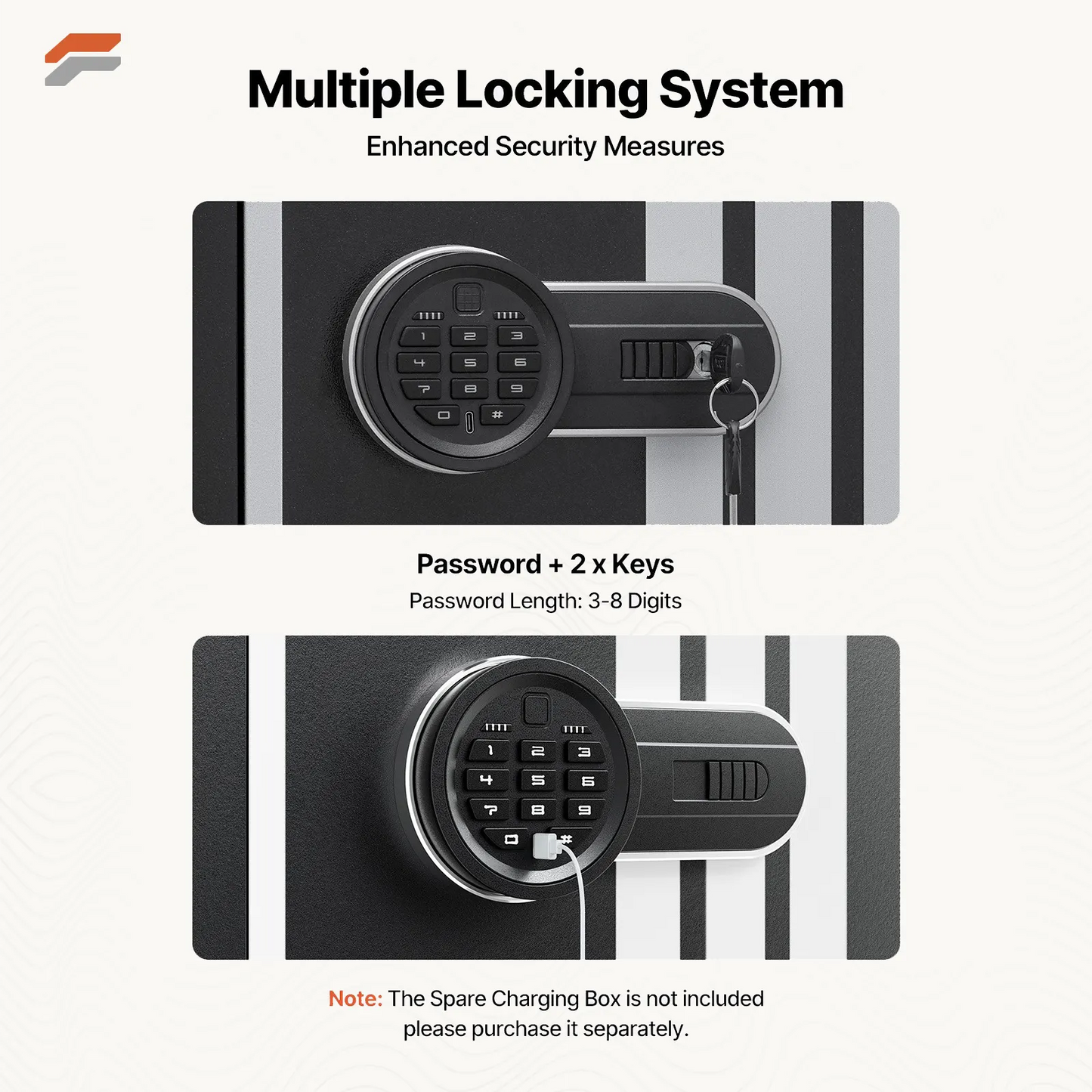 VEVOR Secure 6-Rifle Gun Safe with Fingerprint & Digital Keypad Access