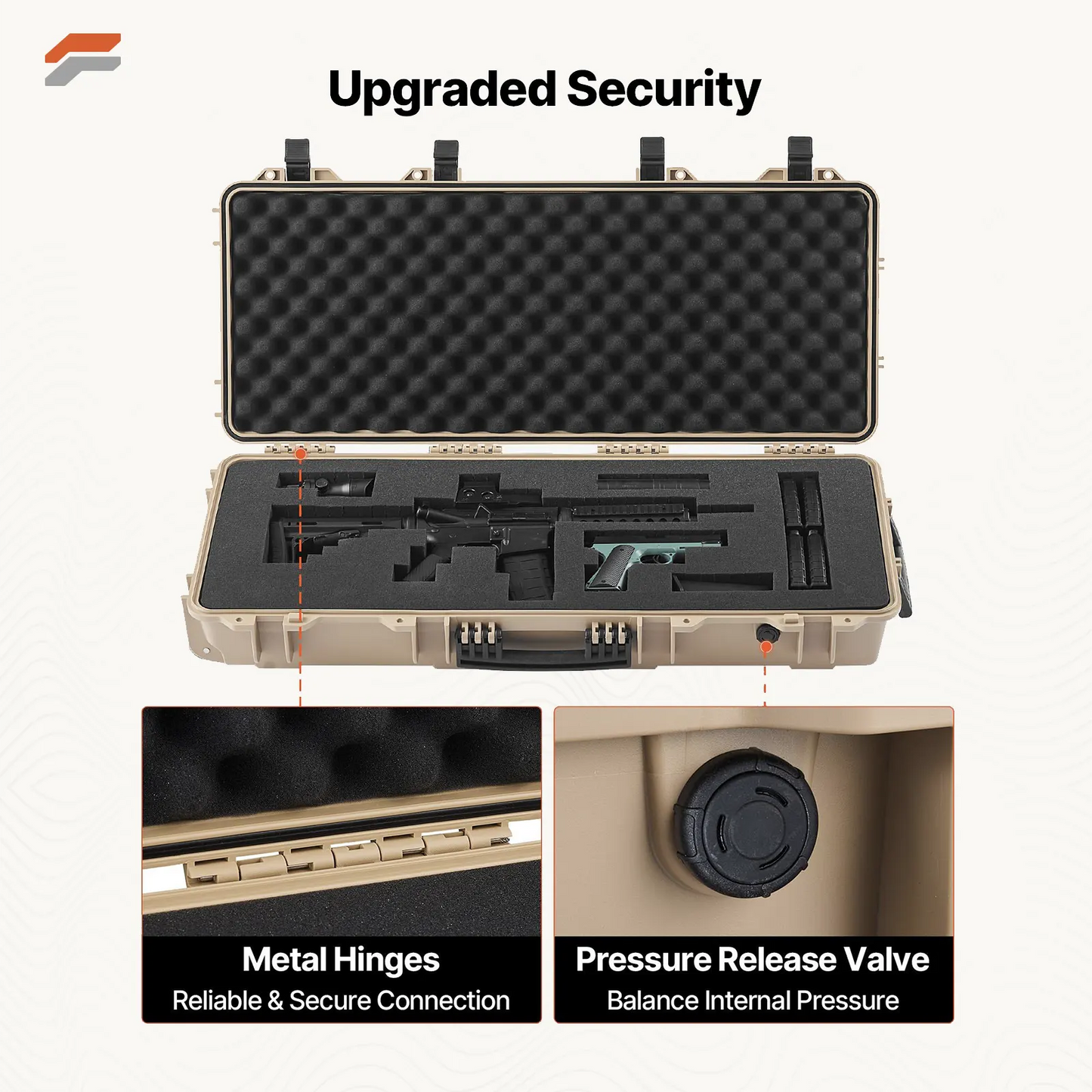 VEVOR Quick Access Gun Safe with Digital Keypad, Removable Shelf & Pistol Rack for Home Security