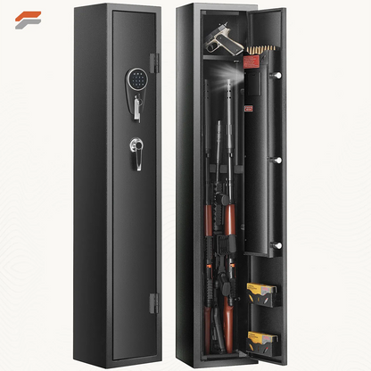 VEVOR Quick Access Gun Safe with Digital Keypad, Removable Shelf & Pistol Rack for Home Security