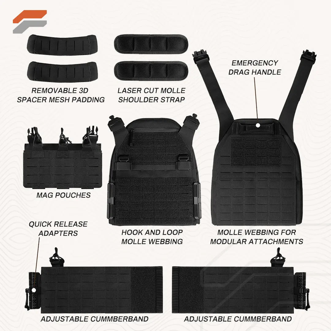 Quick Release Weighted Tactical Vest for Airsoft