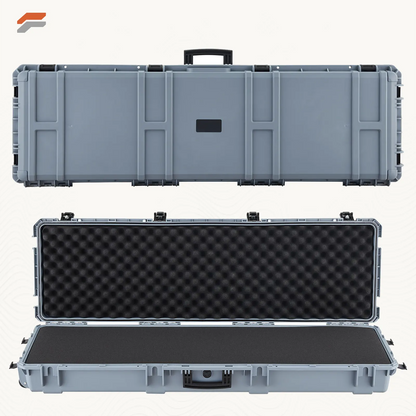 Durable 36-inch Lockable Rifle Case with Pre-cut Foam & Wheels - Waterproof & Dustproof Design