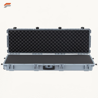 Durable 36-inch Lockable Rifle Case with Pre-cut Foam & Wheels - Waterproof & Dustproof Design