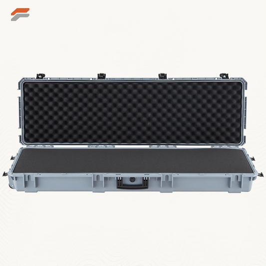 Durable 36-inch Lockable Rifle Case with Pre-cut Foam & Wheels - Waterproof & Dustproof Design