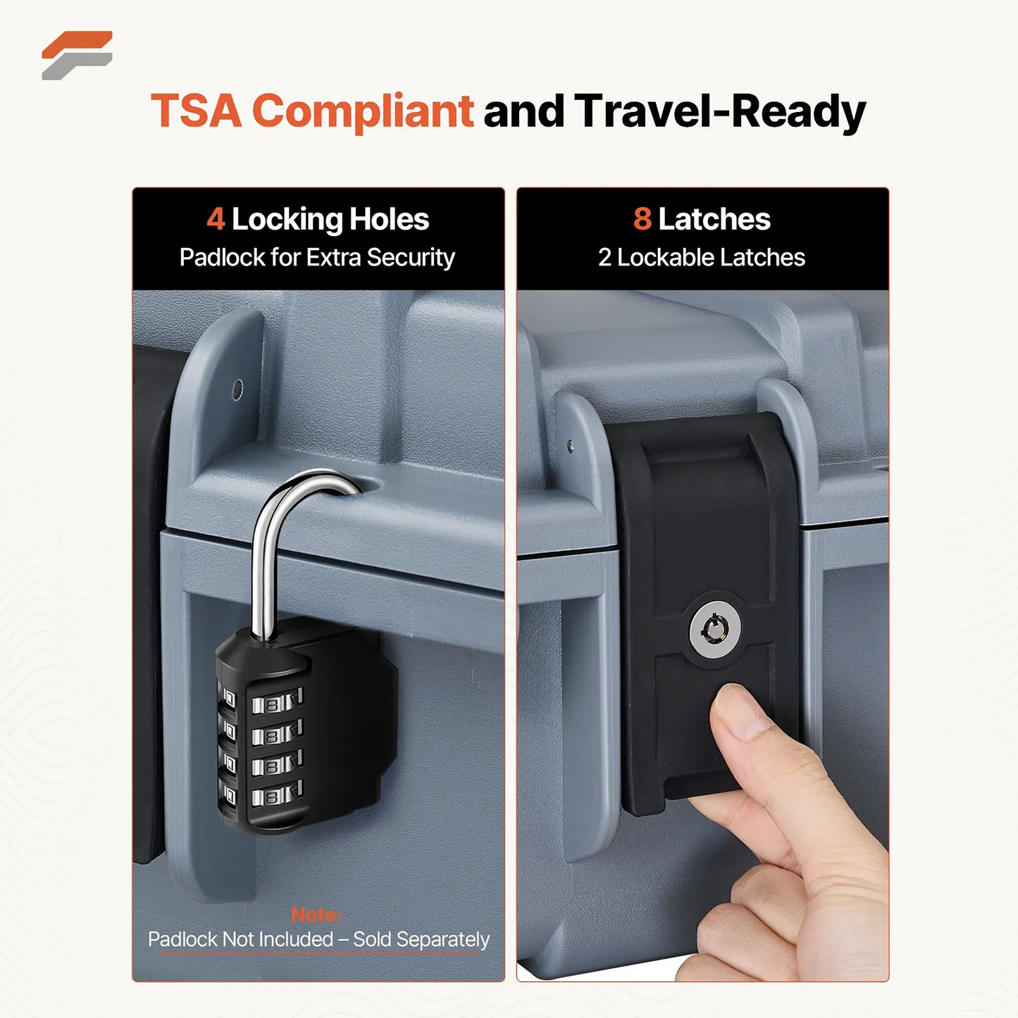 Heavy-Duty Lockable Gun Storage Case for Rifles & Shotguns - 52 inch Waterproof Design