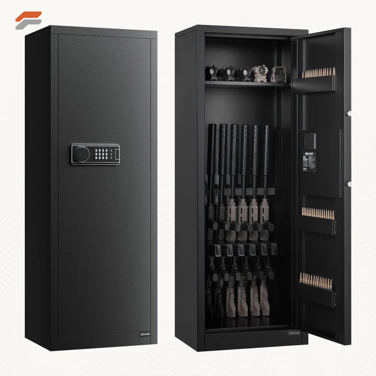 Va Rifle Safe VEVOR Secure Fireproof Rifle Safe with Quick Access - Long Gun Cabinet ...