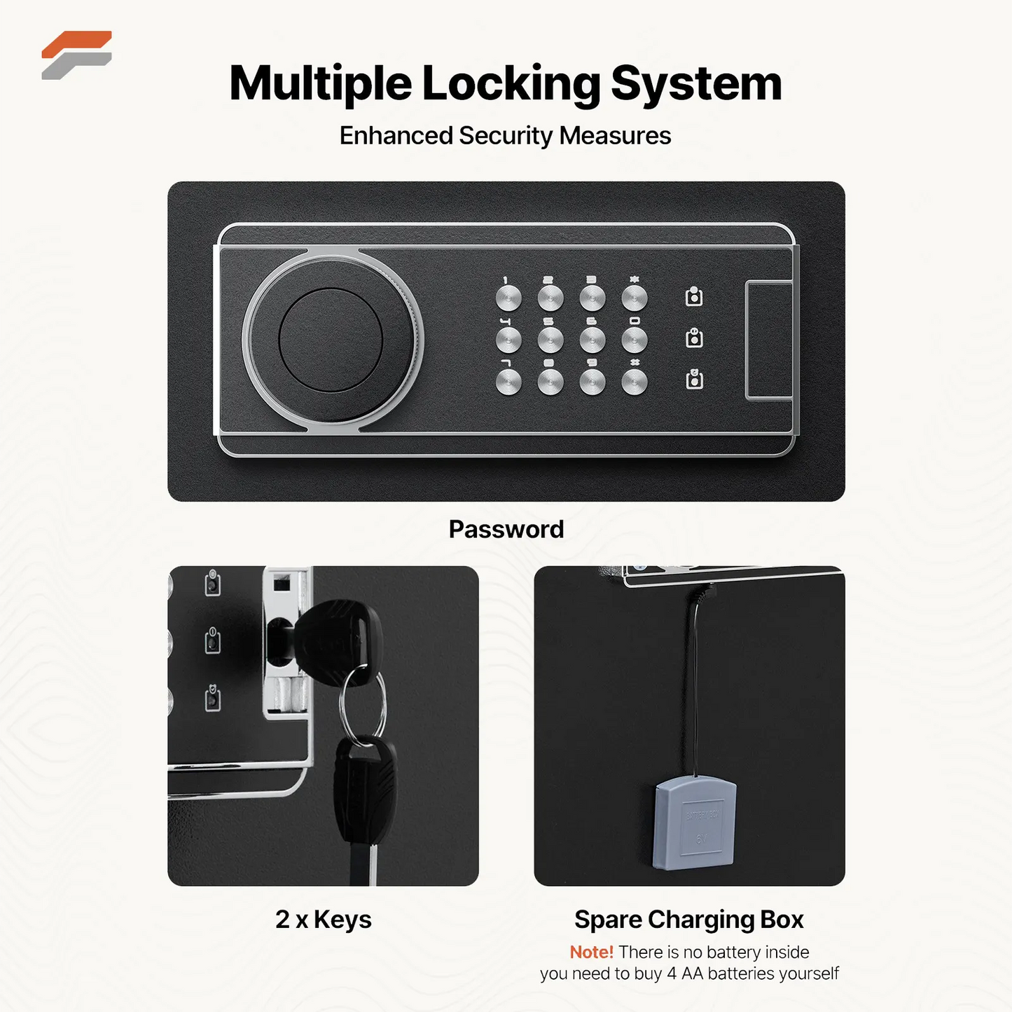 VEVOR Secure Fireproof Rifle Safe with Quick Access - Long Gun Cabinet for Firearms and Ammunition Storage