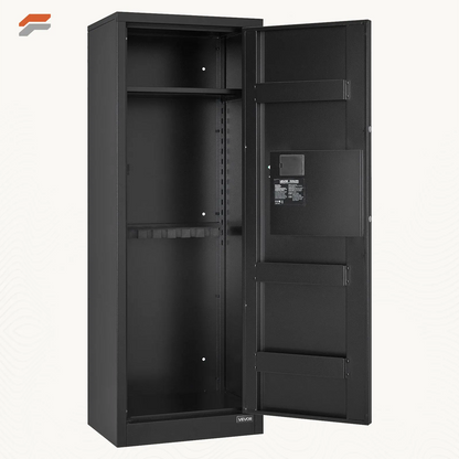 VEVOR Secure Fireproof Rifle Safe with Quick Access - Long Gun Cabinet for Firearms and Ammunition Storage