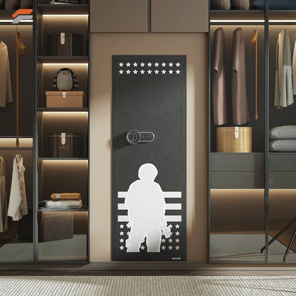 VEVOR Secure Vault 10-12 Gun Safe for Rifles & Pistols - Fireproof Digital Safe with Quick Access Pockets